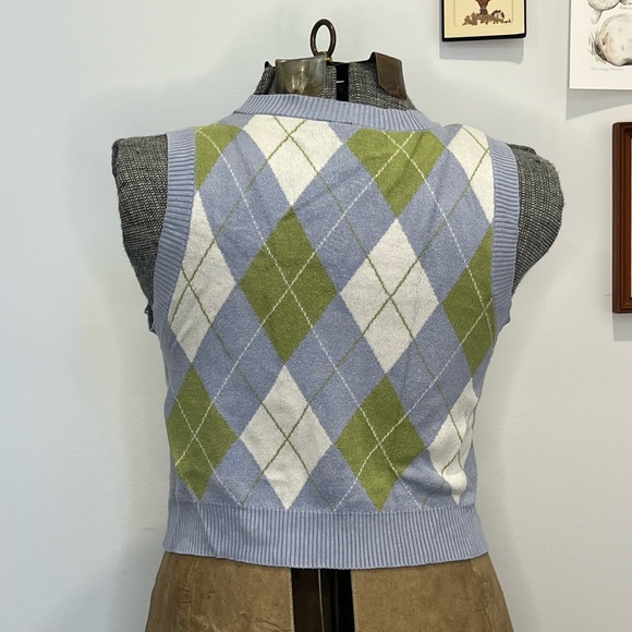 Preppy light Academia Sweater vest - Picture 3 of 4